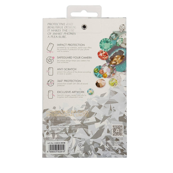 Kingxbar Plain Series etui pokrowiec do iPhone 13 Pro Max silikonowa obudowa różowy