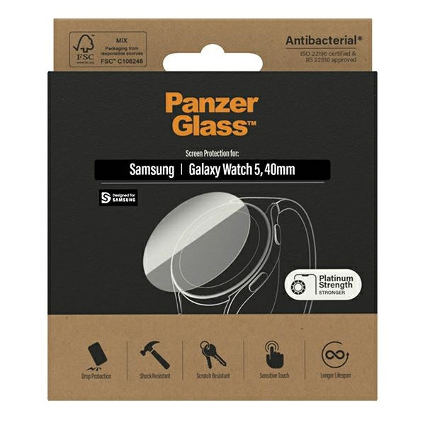 PanzerGlass Galaxy Watch Classic 5 40mm Screen Protection Antibacterial 3674