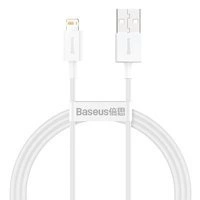 Kabel Baseus Superior USB - Lightning 2,4A 1 m Biały (CALYS-A02)
