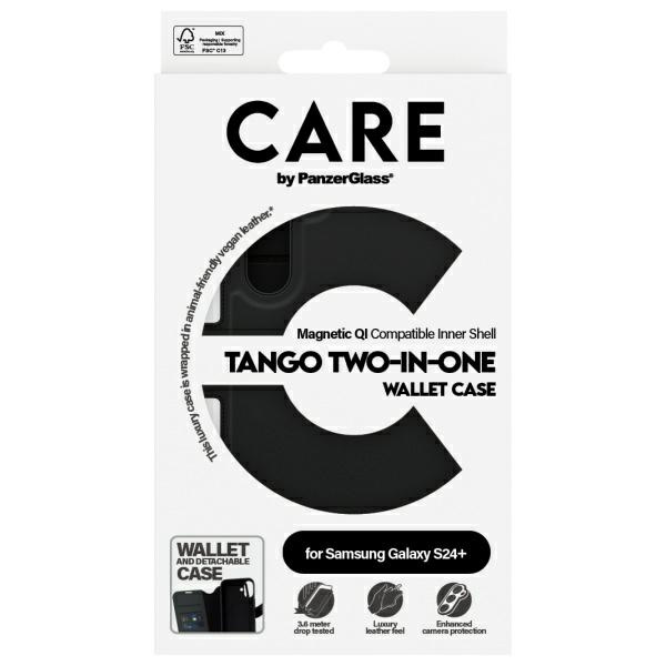CARE by PanzerGlass Feature Tango 2in1    Wallet Sam S24+ czarny/black 1164