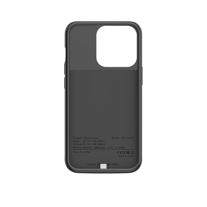 Etui Tech-protect Powercase 4800mah iPhone 14 / 14 Pro Black