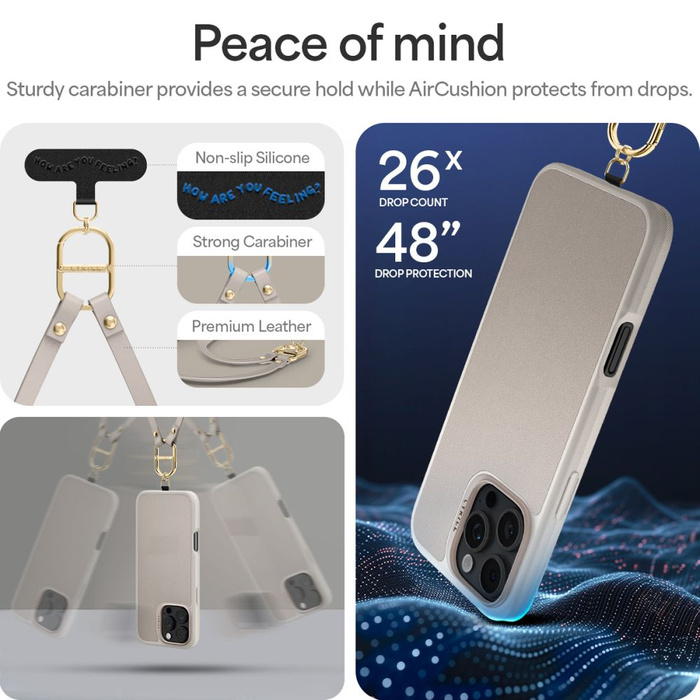 ETUI SPIGEN CYRILL KAJUK CLASSIC CHARM MAG MAGSAFE IPHONE 16 PRO CREAM