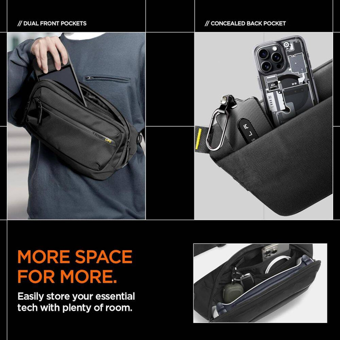 ETUI SPIGEN KD410 SLING BAG KLASDEN BLACK
