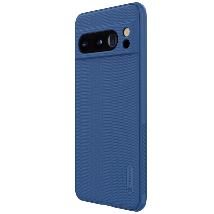 Wzmocnione etui Nillkin Super Frosted Shield Pro do Google Pixel 8 Pro - niebieskie