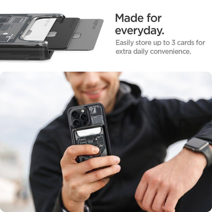 ETUI SPIGEN ULTRA HYBRID MAG MAGSAFE WALLET ZERO ONE