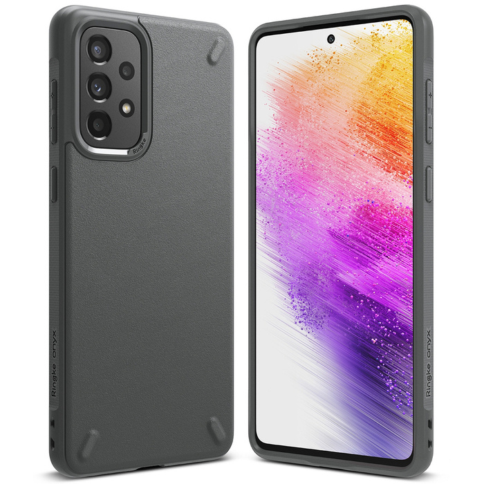 Ringke Onyx wytrzymałe etui pokrowiec Samsung Galaxy A73 szary