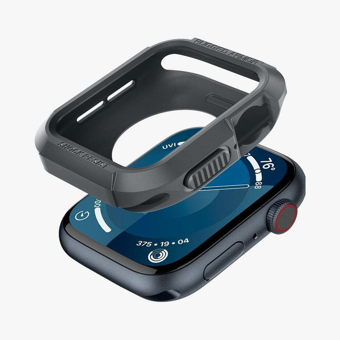 Etui Spigen Rugged Armor Apple Watch 4 / 5 / 6 / 7 / 8 / 9 / Se (44 / 45 Mm) Dark Grey