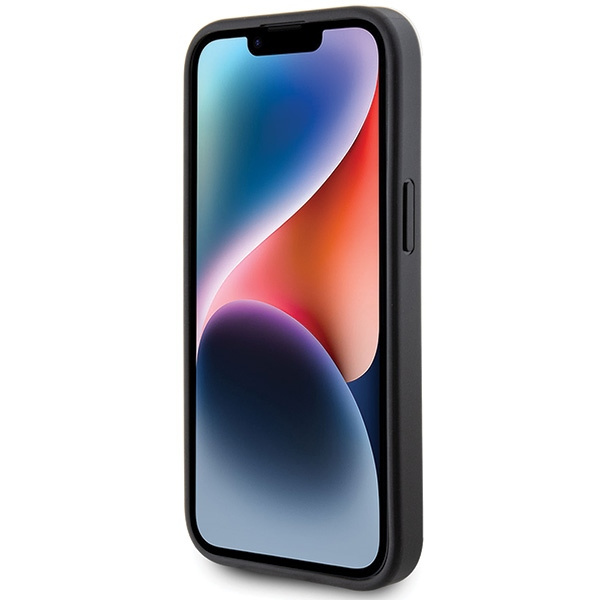 Etui Guess GUHCP15SG4GFGR iPhone 15 6.1" szary/grey hard case 4G Metal Gold Logo Case