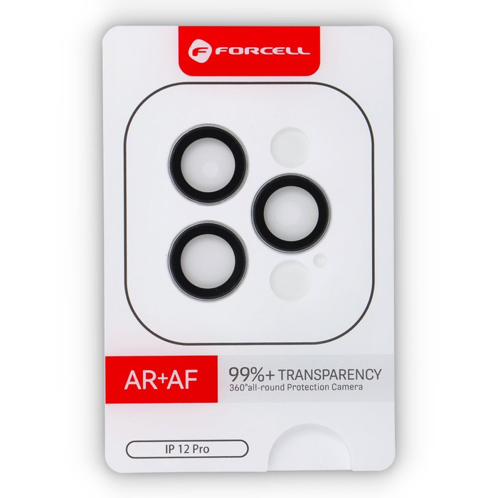 Szkło hartowane na aparat do iPhone 12 Pro Forcell Premium srebrne 0INT