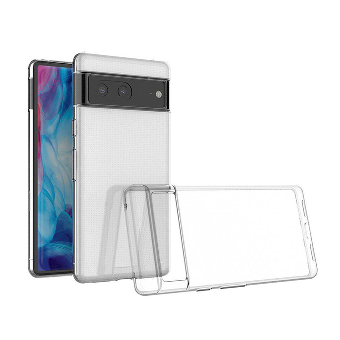 Etui Ultra Clear 0.5mm etui do Google Pixel 7a cienki pokrowiec przezroczyste Case