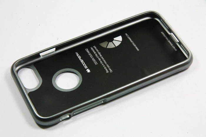 Etui MERCURY I-JELLY Case Apple iPhone 7 Szary Pokrowiec Silikon