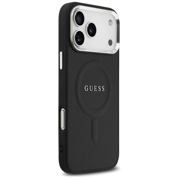 Etui Guess Classic Logo MagSafe do       iPhone 17 Pro Max czarny