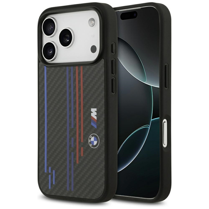 Etui BMW M Kevlar Lines & Logo MagSafe   do iPhone 17 Pro czarny