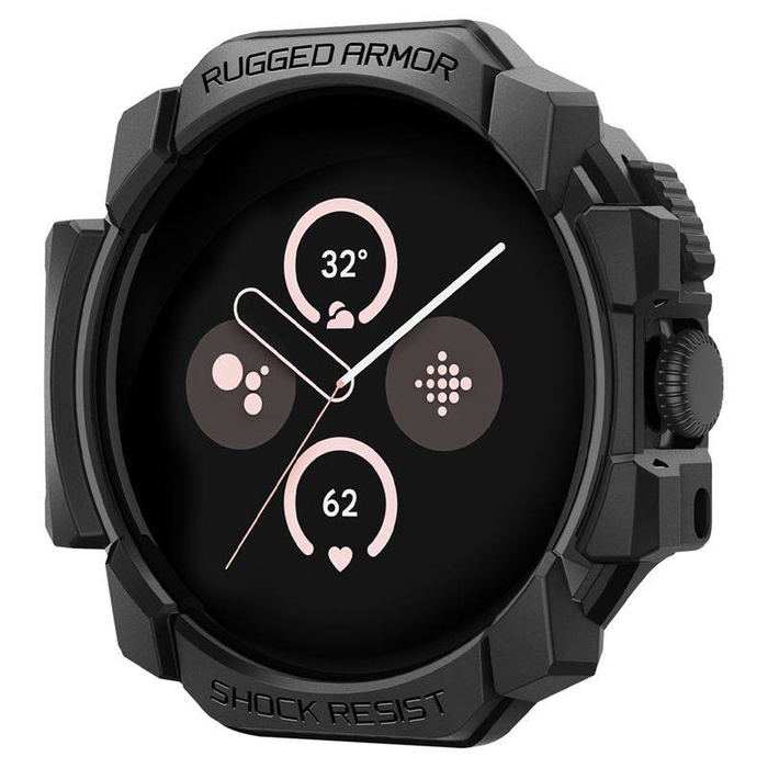 Etui Spigen Google Pixel Watch 3/2/1 41mm Rugged Armor Czarne Matowe