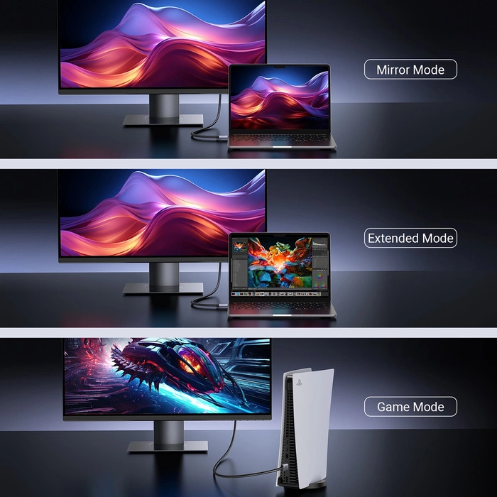 Kabel HDMI 2.1 male to male UGREEN HD171, 1m (czarny)