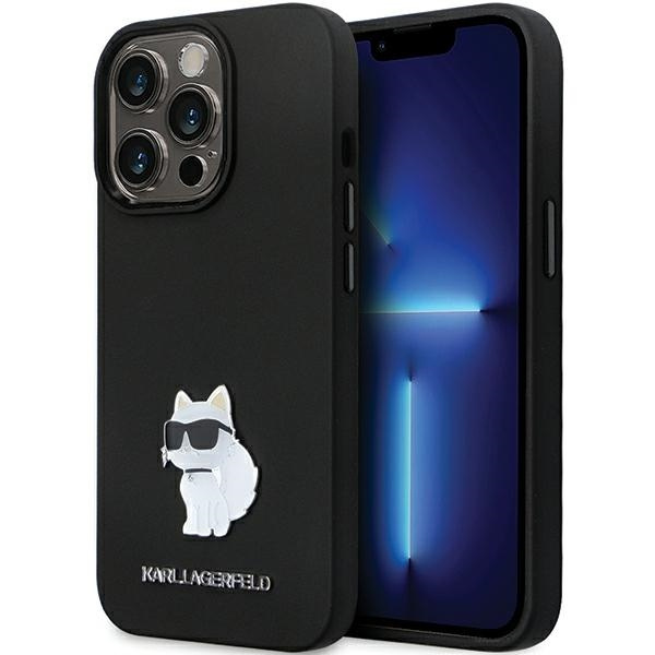 Etui Karl Lagerfeld KLHCP14XSMHCNPK iPhone 14 Pro Max 6.7" czarny/black hardcase Silicone C Metal Pin