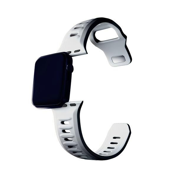 3MK Silicone Watch Strap biały/white dla Apple Watch 38/40/41mm