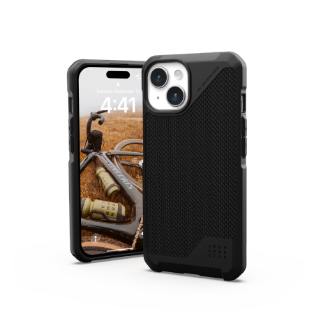 Etui UAG Metropolis LT Magsafe - obudowa ochronna do iPhone 15 kompatybilna z MagSafe (kevlar black) Case