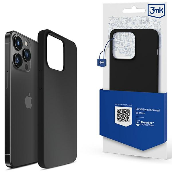 ETUI 3MK Silicone Case iPhone 14 Pro 6,1" czarny/black Case
