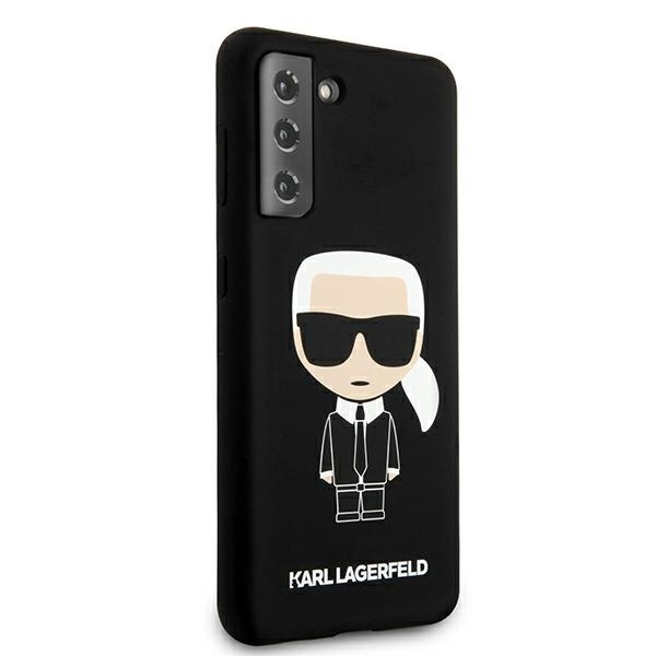 Etui KARL LAGERFELD Samsung Galaxy S21 Plus Silicone Iconic Czarny Hardcase