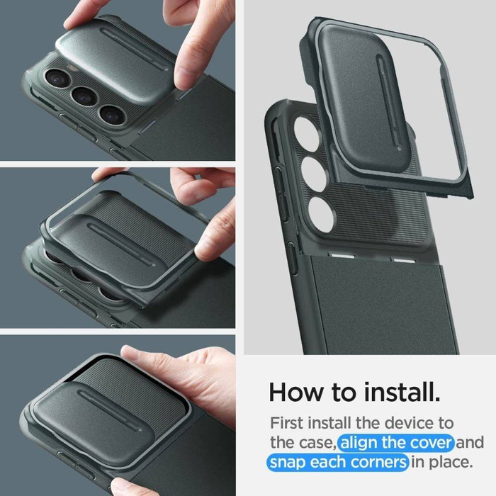 Etui Spigen Optik Armor Galaxy S23 Abyss Green Case