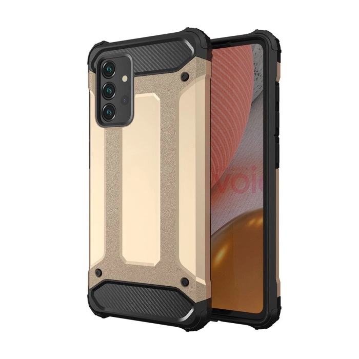 Etui Pancerne hybrydowe Hybrid Armor pokrowiec na Samsung Galaxy A36 - złote