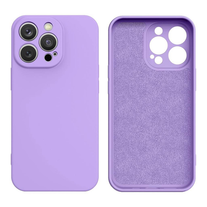 Etui Silicone case etui iPhone 13 Pro Max silikonowy pokrowiec fioletowe Case