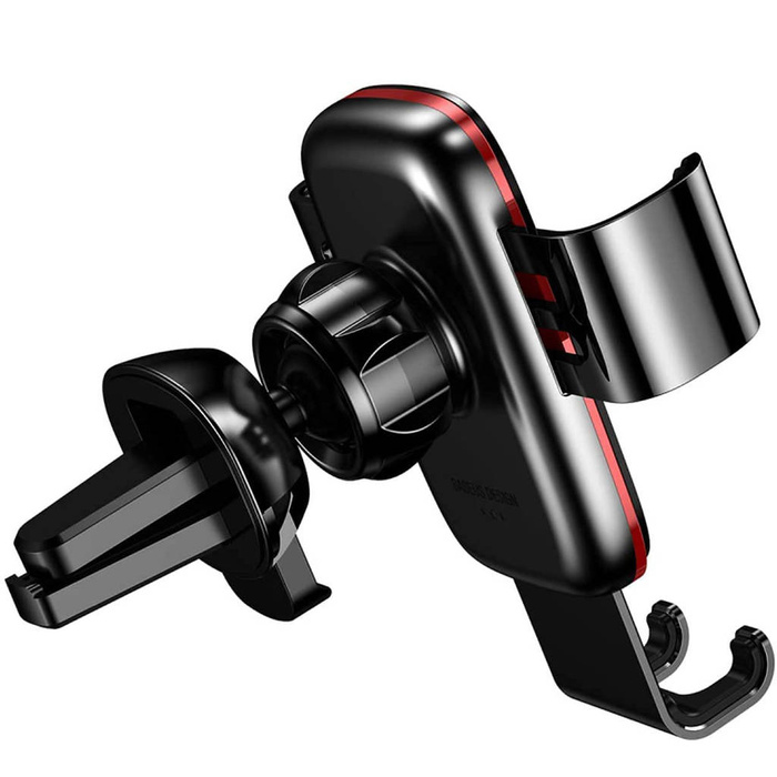 [PO ZWROCIE] Baseus Metal Age II grawitacyjny uchwyt samochodowy na telefon na kratkę wentylacji czarny (SUJS000001)