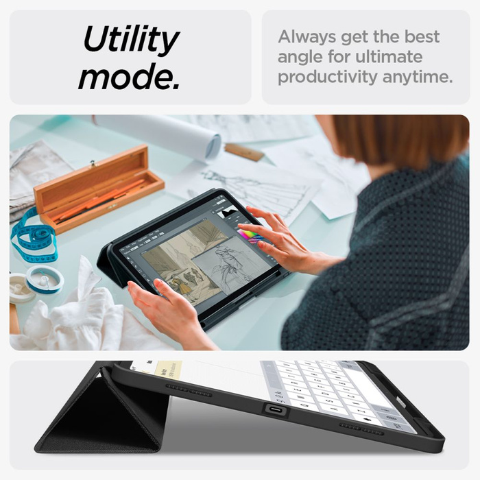 ETUI SPIGEN URBAN FIT IPAD AIR 13 2024 BLACK