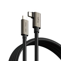 Kabel RINGKE USB 3.2 GEN 2X2 TYPE-C 90 DEGREE CABLE PD240W 100CM BLACK