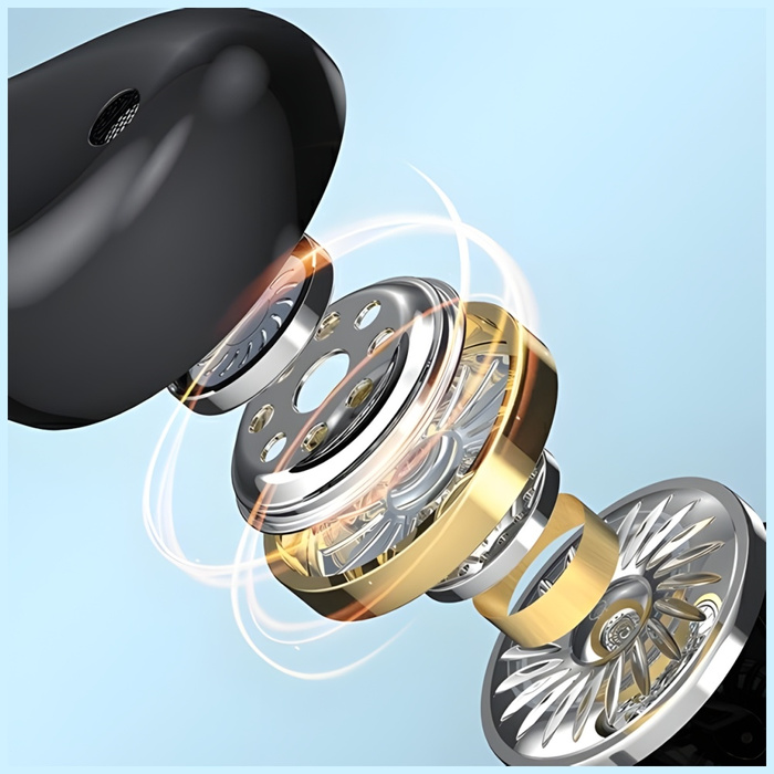 AWEI słuchawki stereo PC-7T USB-C 1.2m czarny/black