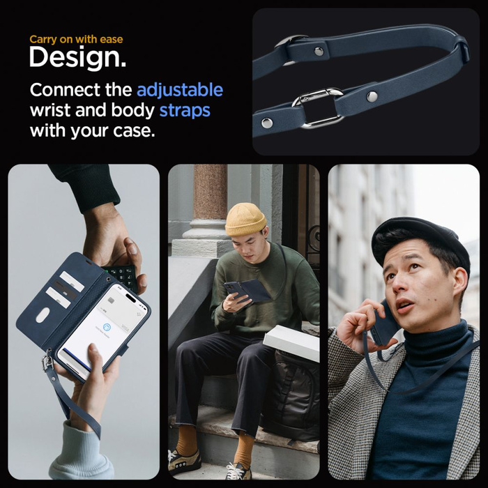 Etui Spigen Wallet ”s” Pro Iphone 15 Pro Navy