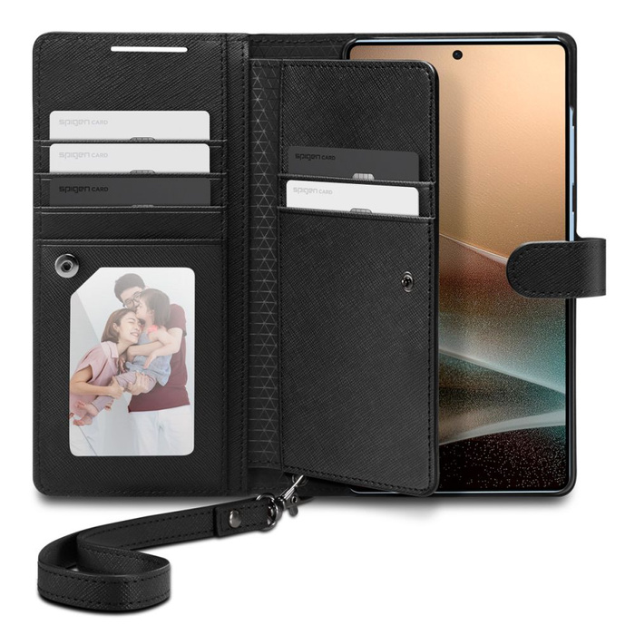 ETUI SPIGEN SAMSUNG GALAXY S25 ULTRA WALLET ”S” CZARNE