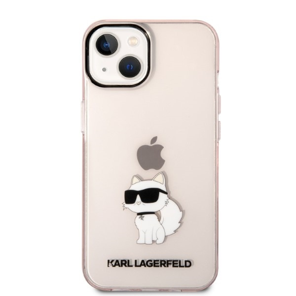 Etui KARL LAGERFELD Apple iPhone 14 Plus Ikonik Choupette Różowy Hardcase