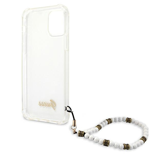 Etui GUESS Apple iPhone 12 12 Pro White Pearl Bezbarwny Hardcase