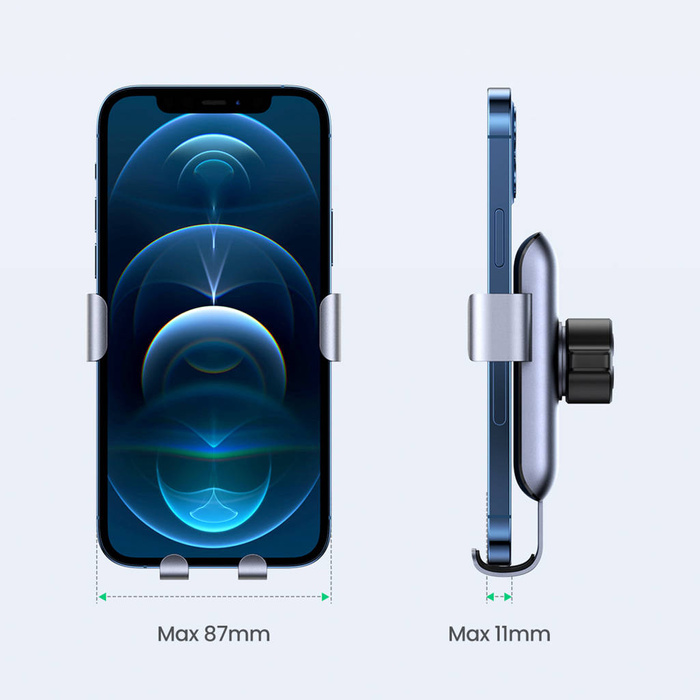 Ugreen uchwyt grawitacyjny samochodowy na nawiew kratkę wentylacyjną szary (LP274)