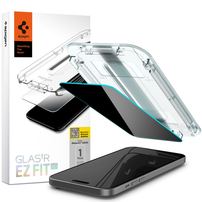 Szkło Hartowane Spigen Glas.tr ”ez Fit” iPhone 15 Privacy