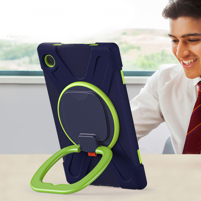 Etui Tech-Protect X-Armor Samsung Galaxy Tab A8 10.5 X200 / X205 Navy/lime