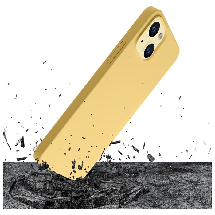 Etui 3MK Hardy Case iPhone 15 Plus 6.7" żółty/yellow MagSafe Case