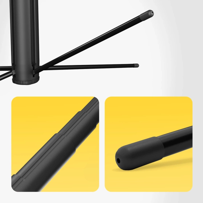 Selfie stick Statyw Wozinsky WST-360YS z automatycznym śledzeniem twarzy 360° AI sterowanie gestami Czarny