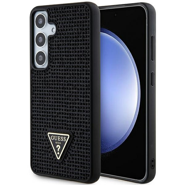 Etui Guess GUHCS24SHDGPPK S24 S921 czarny/black hardcase Rhinestone Triangle Case