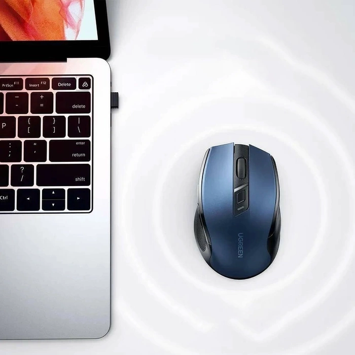 Bezprzewodowa mysz UGREEN MU006 2.4 GHz + Bluetooth 5.0 (granatowa)