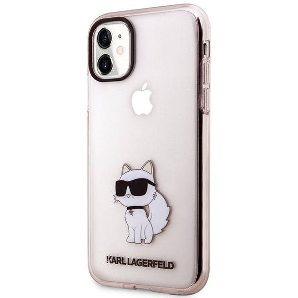 Etui Karl Lagerfeld KLHCN61HNCHTCP iPhone 11 6,1" różowy/pink hardcase Ikonik Choupette Case