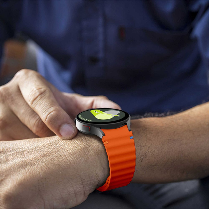 TECH-PROTECT SILICONE SPORT SAMSUNG GALAXY WATCH 4 / 5 / 5 PRO / 6 / 7 / FE ORANGE