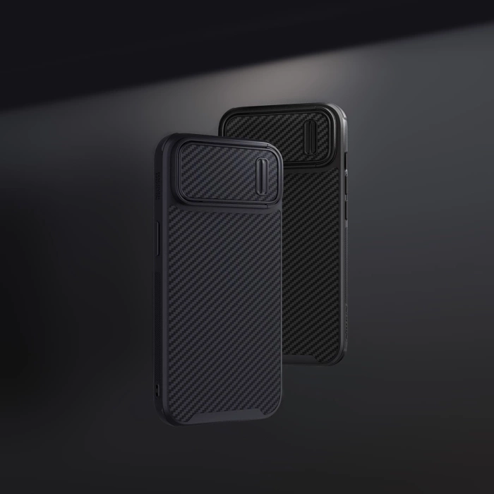 Etui Nillkin Synthetic Fiber S Case etui iPhone 14 Pro Max z osłoną na aparat czarny
