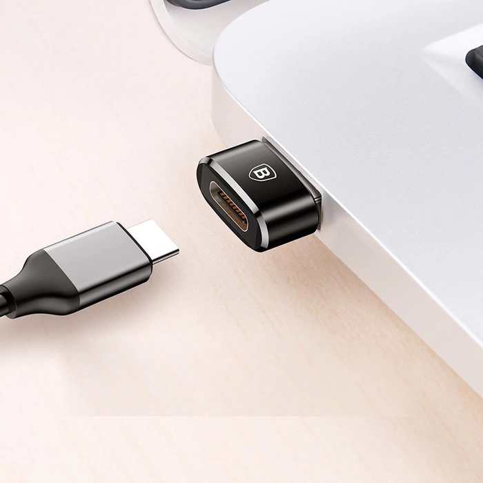 Baseus adapter przejściówka ze złącza USB Type-C na USB czarny (CAAOTG-01)