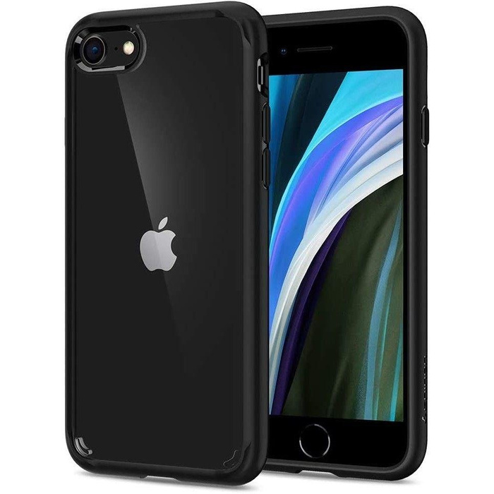 Etui iPhone 7 8 SE 2020 Spigen Ultra Hybrid Black Czarne Case Apple