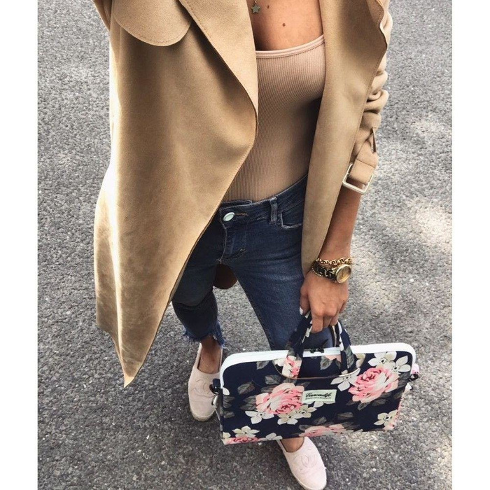 Etui CANVASLIFE Sleeve Macbook Pro 15 Navy Rose Granatowe Case