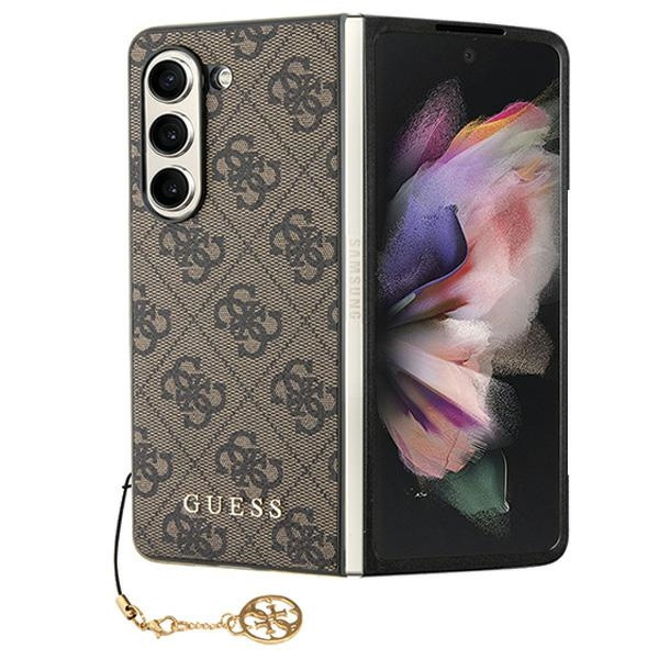 Etui Guess GUHCZFD5GF4GBR F946 Z Fold 5 brązowy/brown hardcase 4G Charms Collection Case