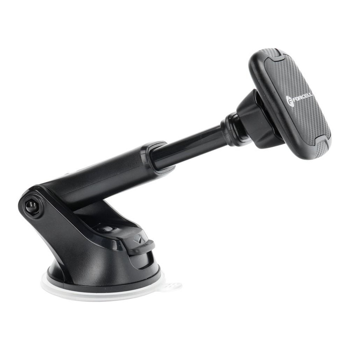Uchwyt na telefon do samochodu magnetyczny Forcell F-Grip Carbon H-CT327 do szyby / deski czarny